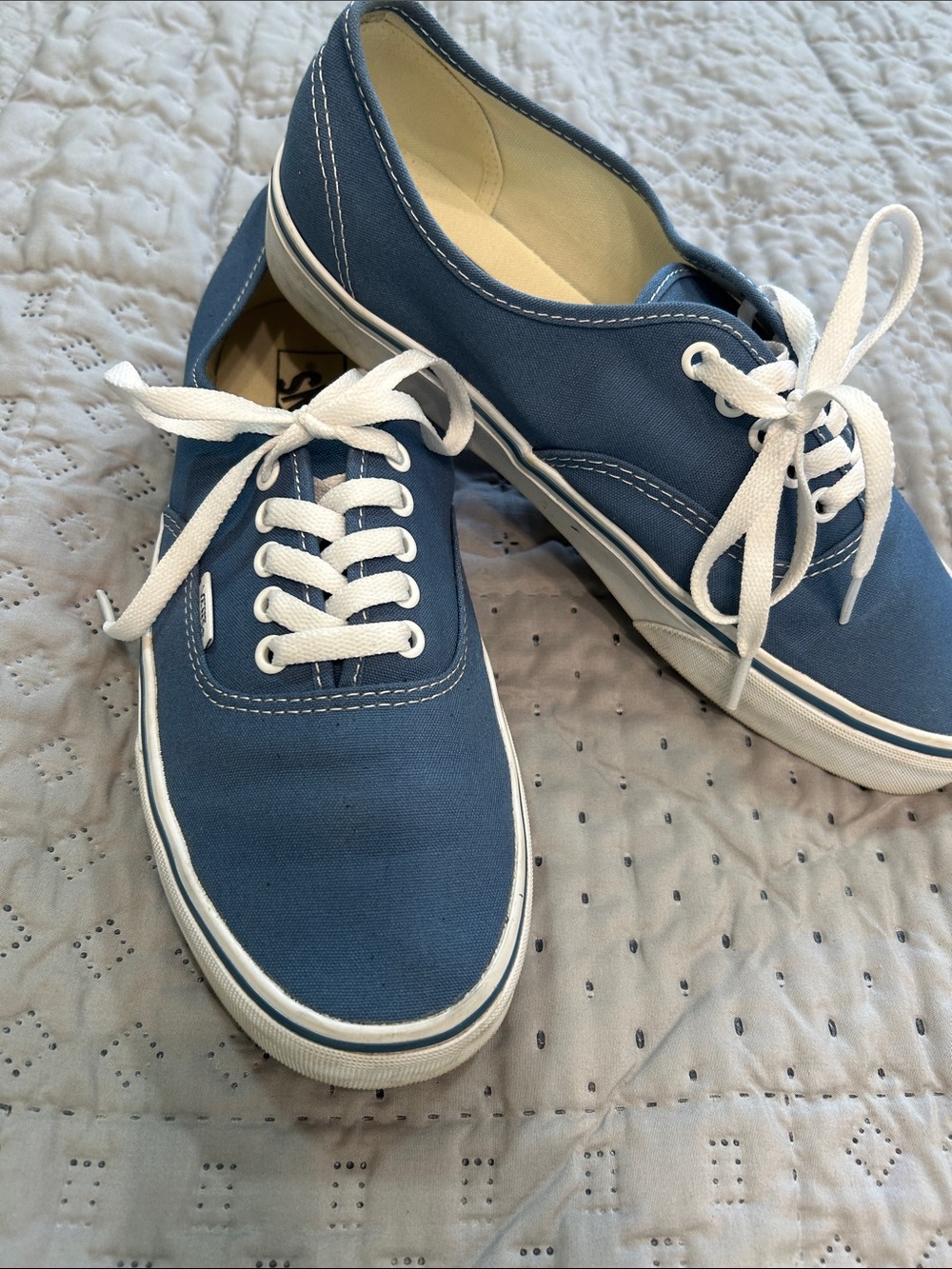 Vans 9.5 classic canvas lace up blue - Picture 2 of 8
